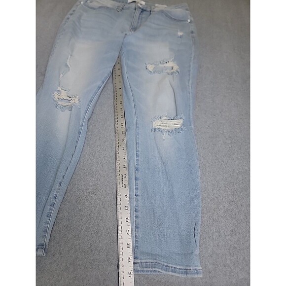 Judy Blue Jeans Womens 14W 33x27 Jeans Boyfriend Distressed Mid Rise Stretch - Picture 2 of 16